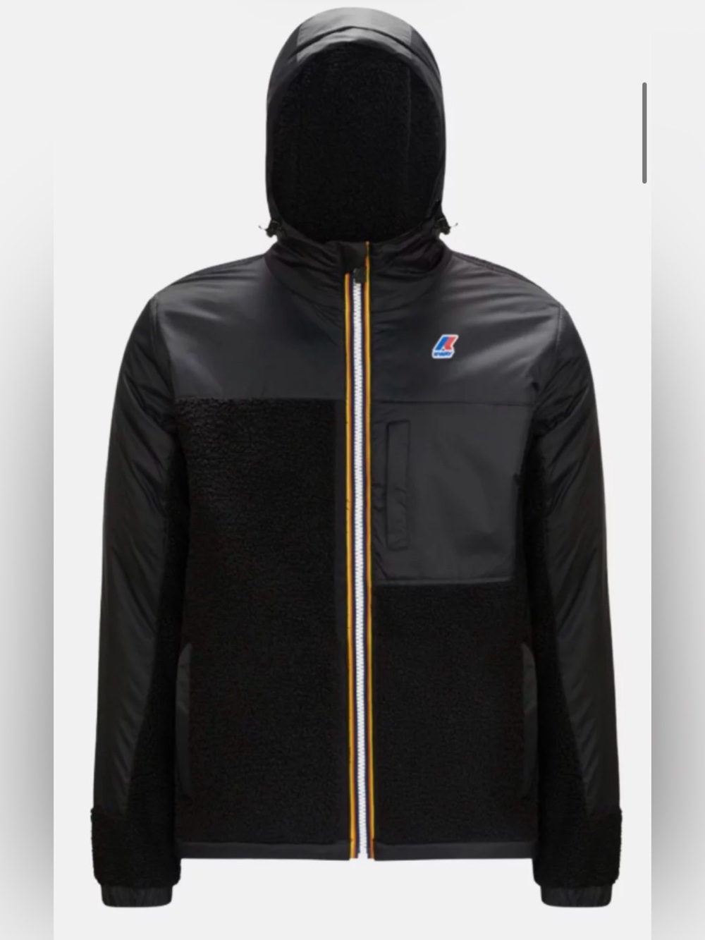 K-Way Black Hooded Jacket